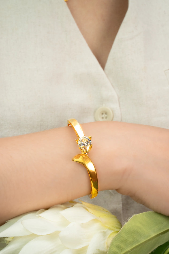 Vòng Tay Hồ Ly Đính Đá CZ Vàng 16K Bảo Tín K&K