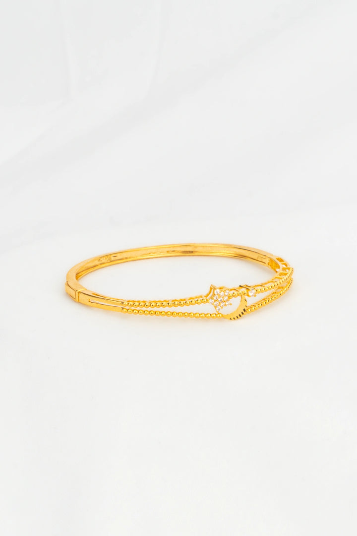 Vòng Tay Kiểu Trăng Sao Đính Đá CZ Vàng 16K Bảo Tín K&K