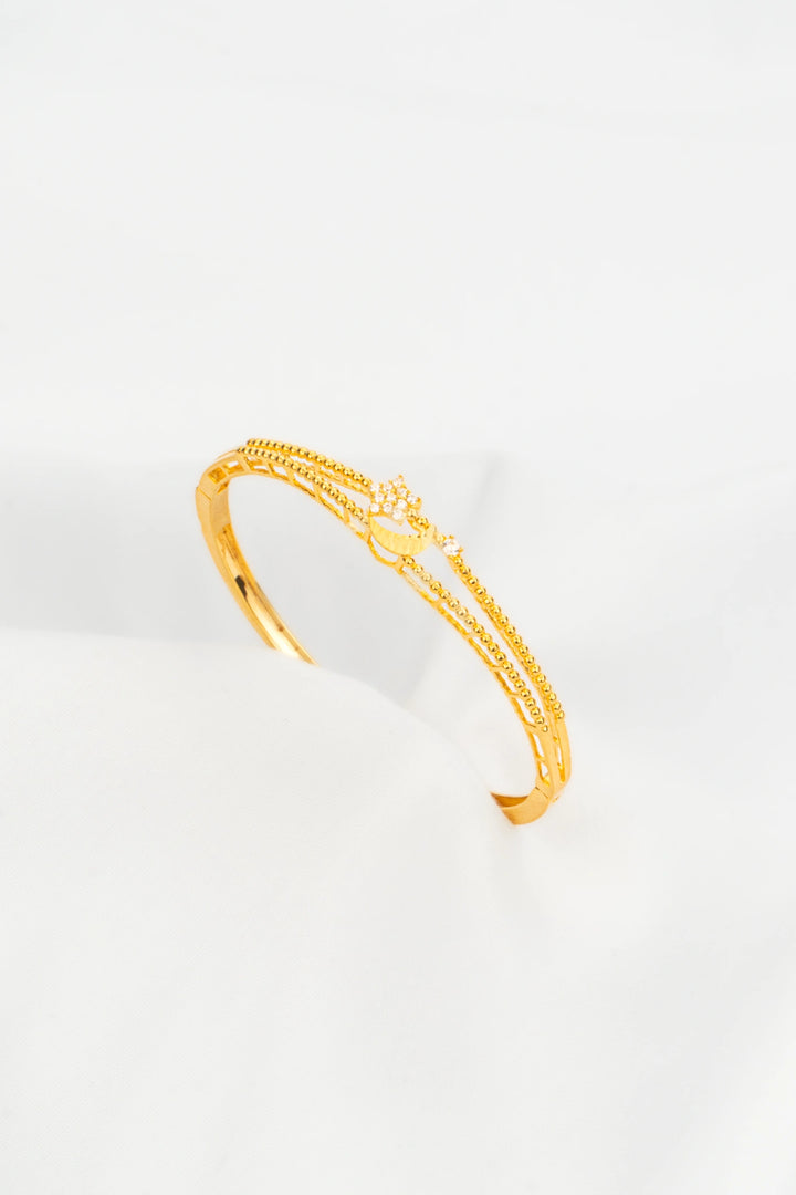 Vòng Tay Kiểu Trăng Sao Đính Đá CZ Vàng 16K Bảo Tín K&K