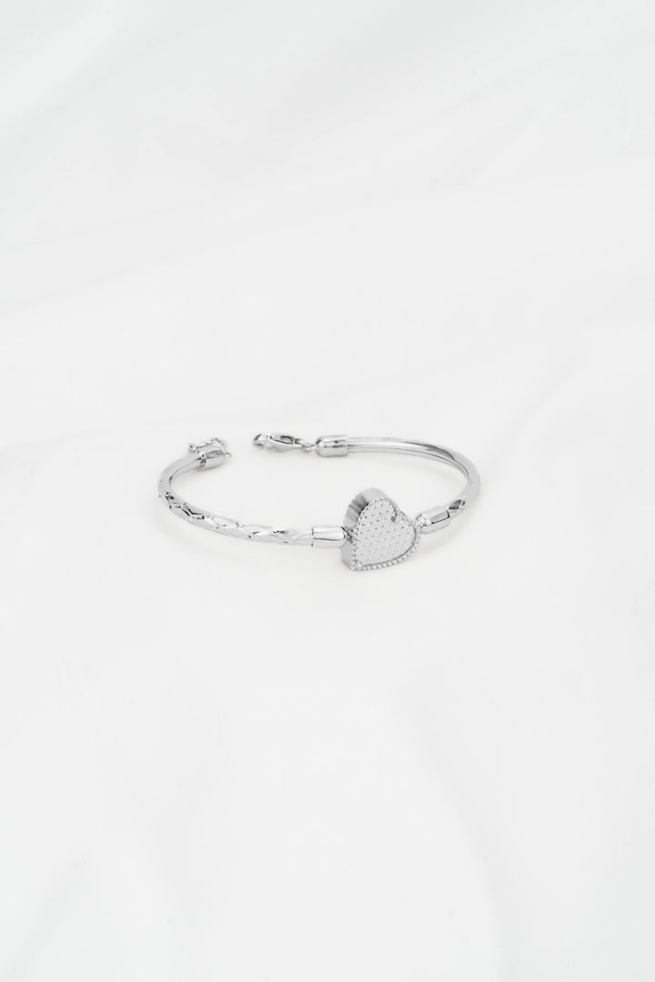 Vòng Tay Trái Tim Khắc Máy 3D Kiểu Ý 750 Bảo Tín K&K