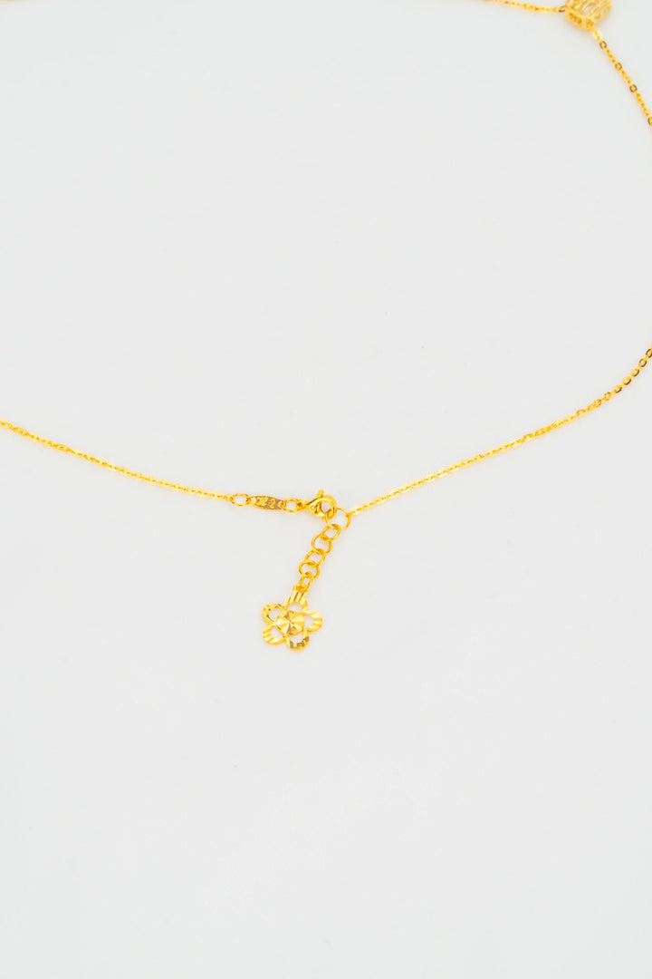 Dây Chuyền Mặt Vuông Tấm Baguette Đính Đá CZ Vàng 16K Bảo Tín K&K