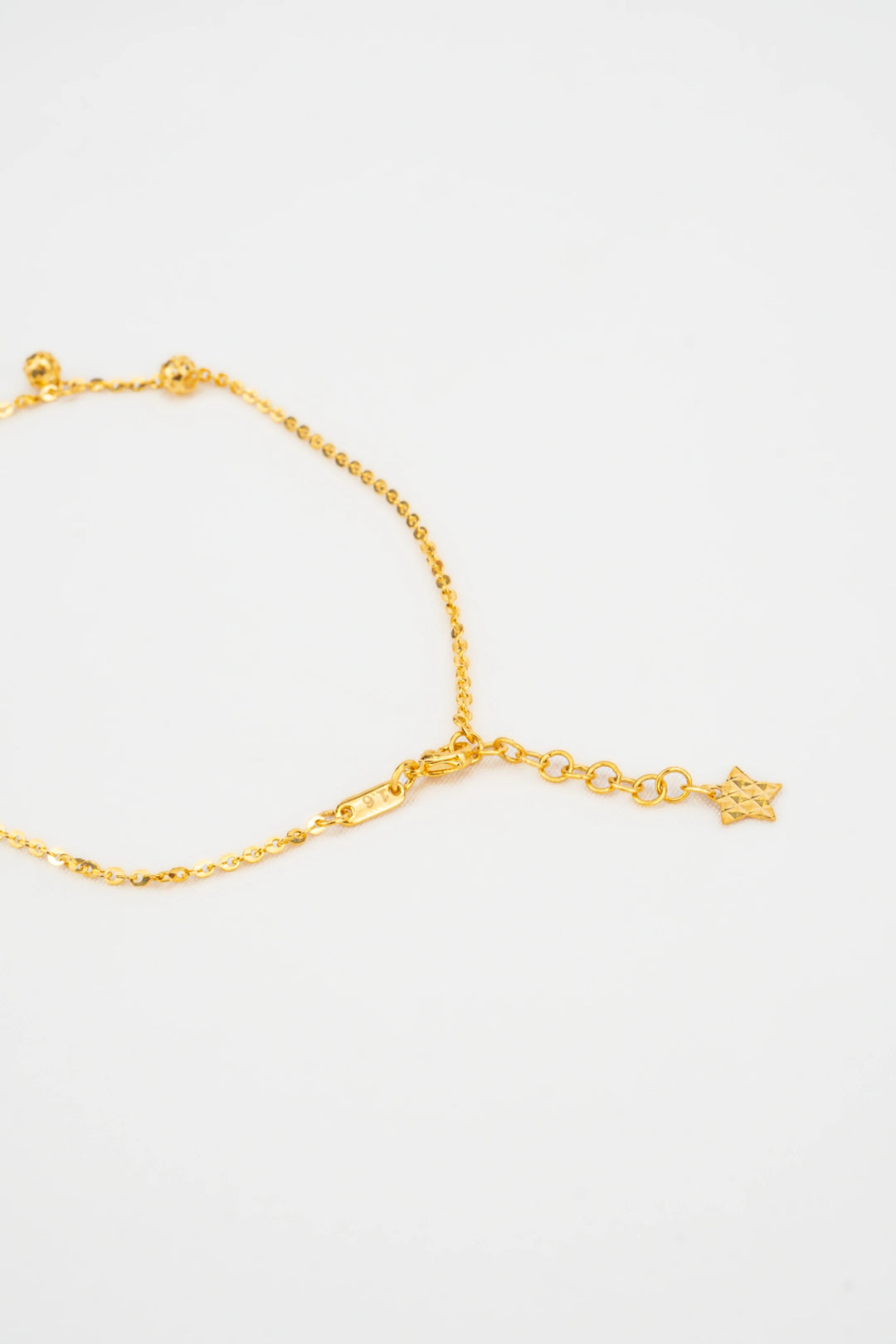 Lắc Chân Charm Bi Bướm Đính Đá CZ Vàng 16K Bảo Tín K&K