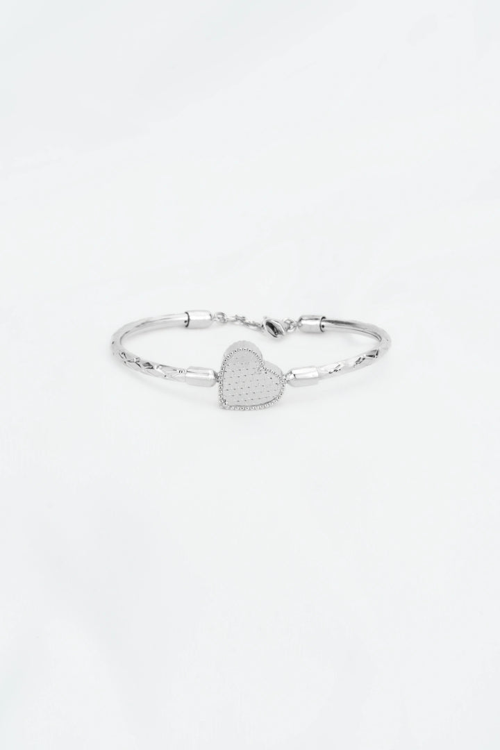 Vòng Tay Trái Tim Khắc Máy 3D Kiểu Ý 750 Bảo Tín K&K