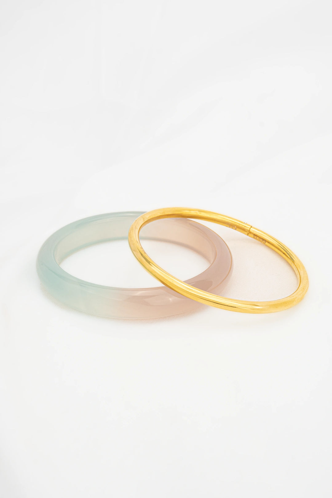 Vòng Tay Trơn Có Khoá Vàng 16K Bảo Tín K&K