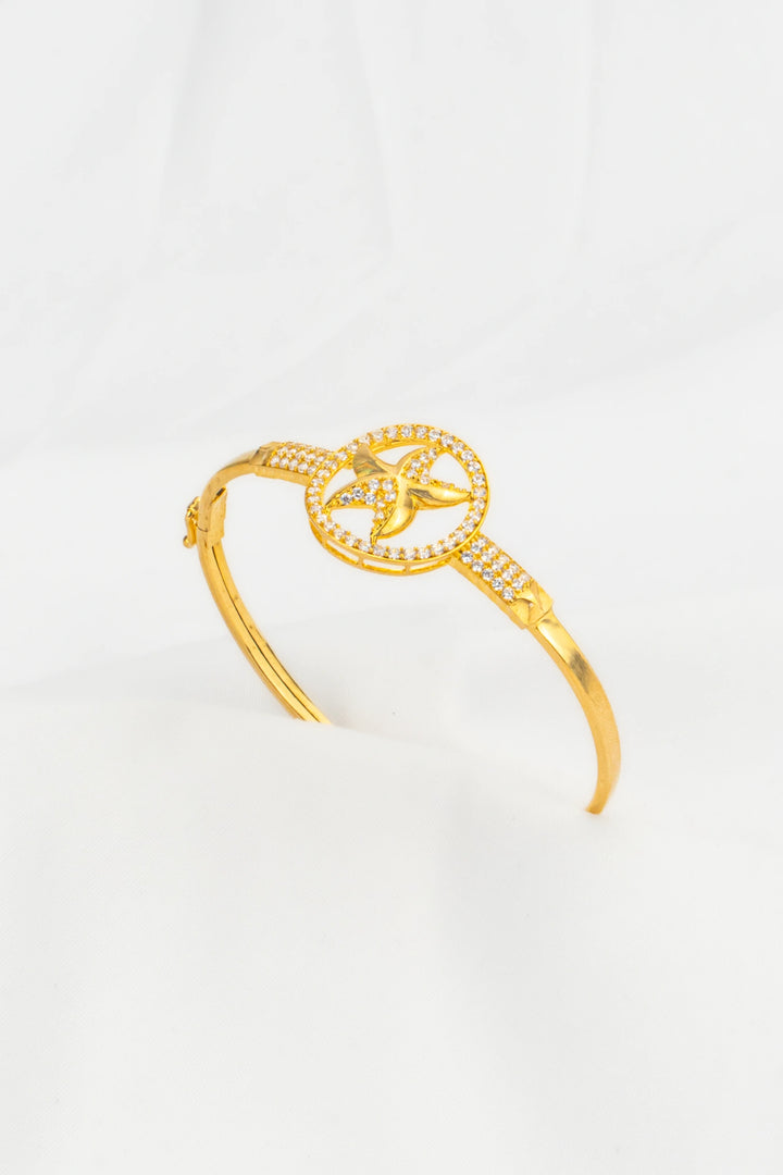 Vòng Tay Sao Biển Tấm Đính Đá CZ Vàng 16K Bảo Tín K&K