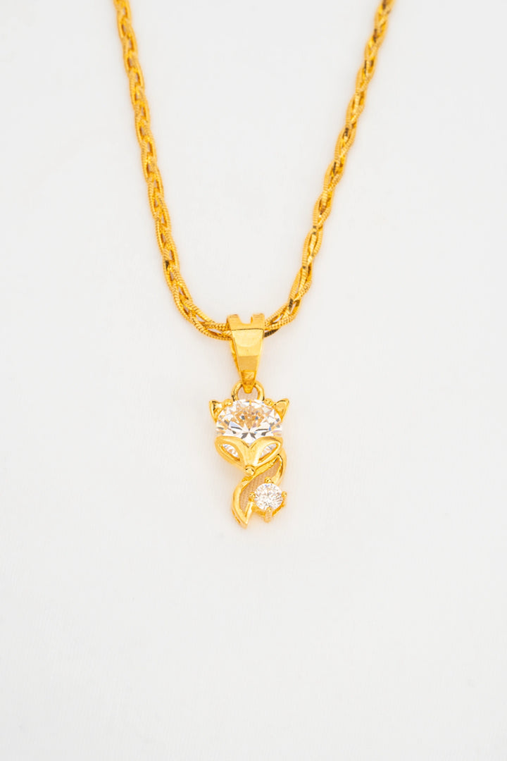 Mặt Hồ Ly Đính Đá CZ Vàng 16K Bảo Tín K&K