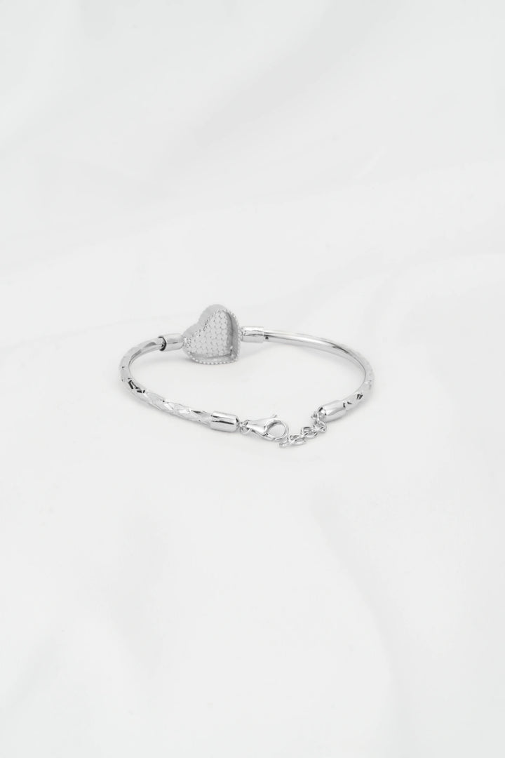 Vòng Tay Trái Tim Khắc Máy 3D Kiểu Ý 750 Bảo Tín K&K