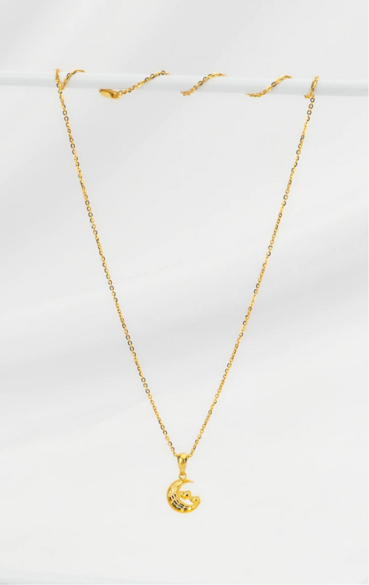 Dây Chuyền Mặt Trăng Khắc Máy Vàng 16K Bảo Tín K&K