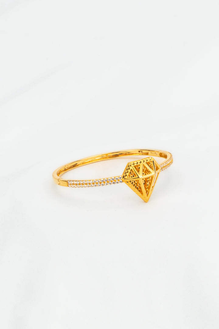 Vòng Tay Kim Cương 3D Khắc Máy Vàng 16K Bảo Tín K&K