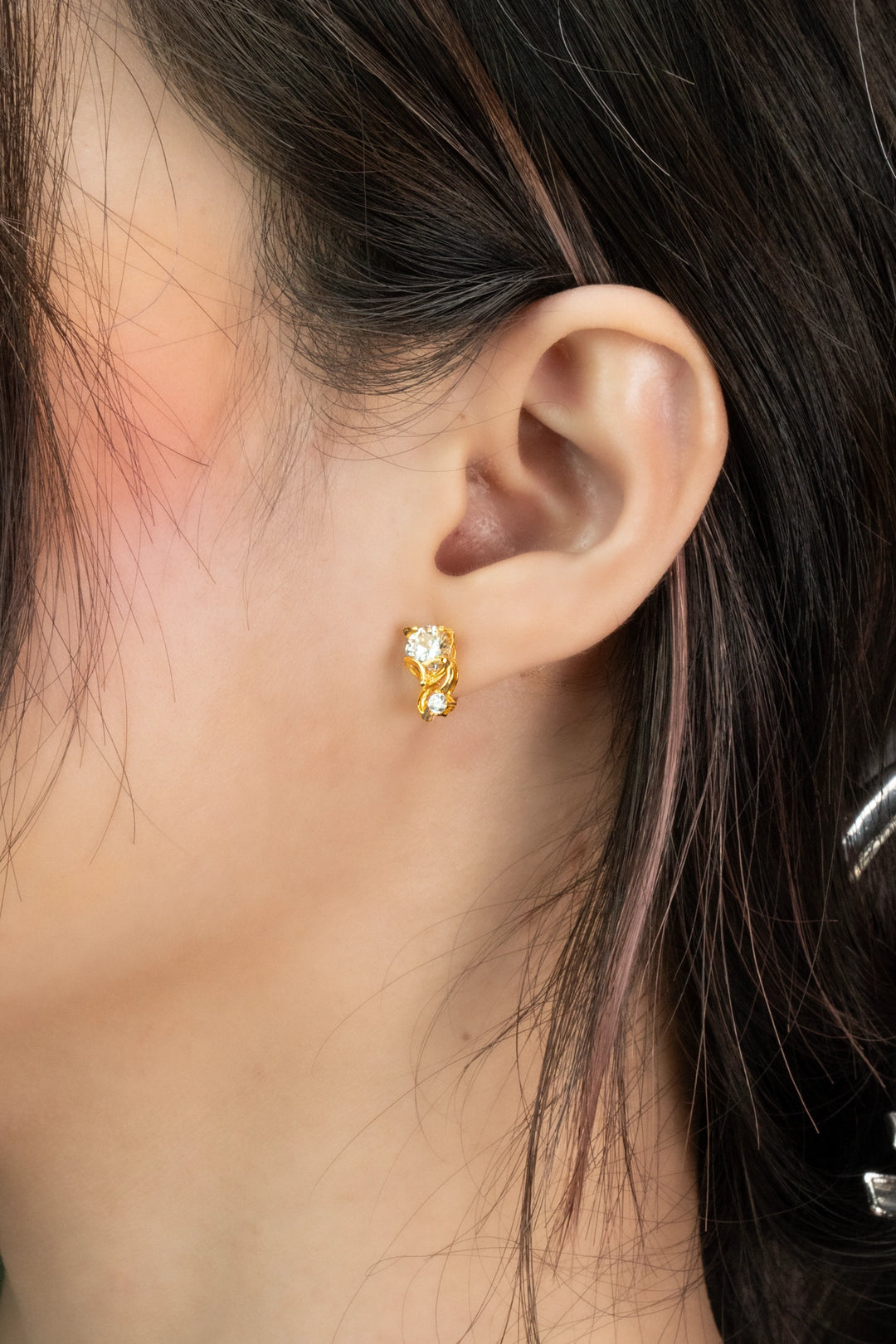 Bông Tai Hồ Ly Đính Đá CZ Vàng 16K Bảo Tín K&K