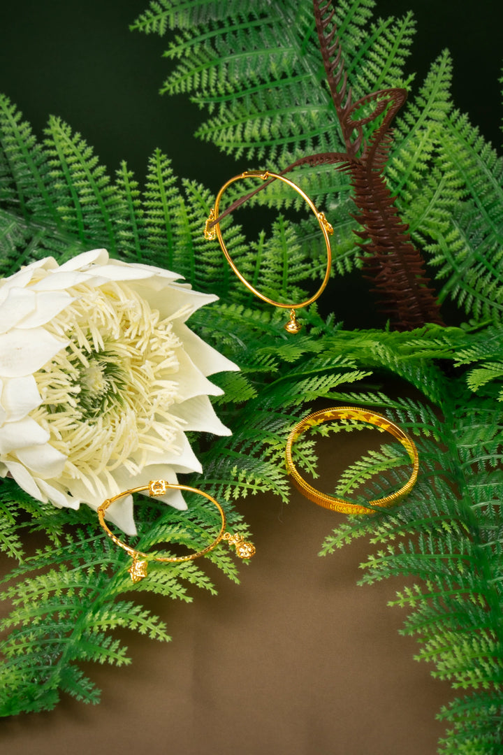 Vòng Tay Em Bé Mắt Mèo Vàng 16K Bảo Tín K&K