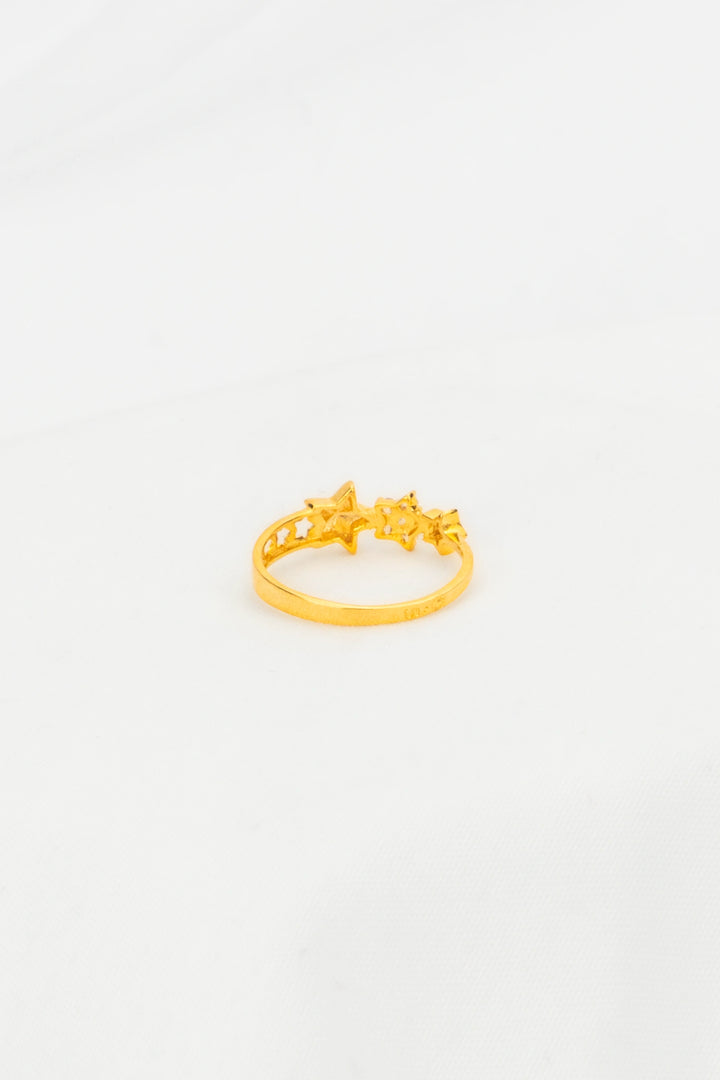 Nhẫn Kiểu Ngôi Sao Tấm Đính Đá CZ Vàng 16K Bảo Tín K&K