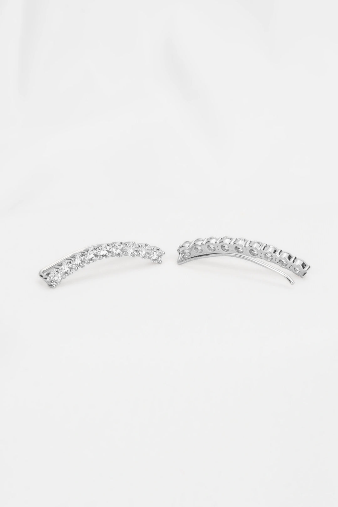 Bông Tai Kẹp Hàng Hột Đính Đá CZ Kiểu Ý 750 Bảo Tín K&K