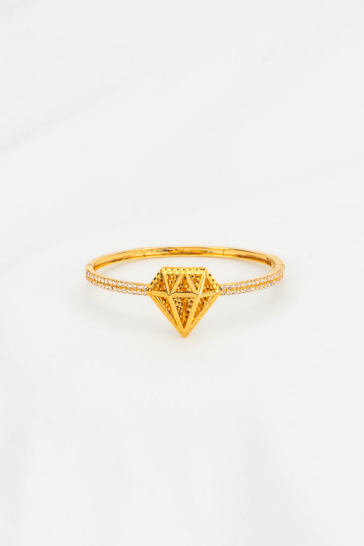 Vòng Tay Kim Cương 3D Khắc Máy Vàng 16K Bảo Tín K&K