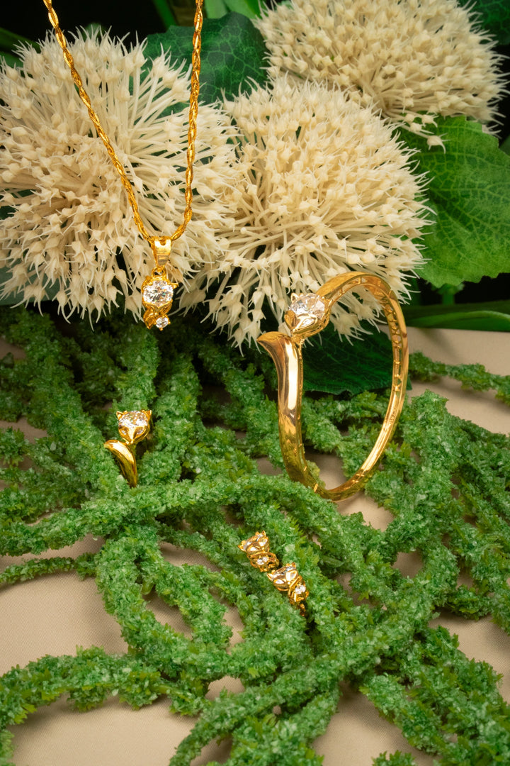 Mặt Hồ Ly Đính Đá CZ Vàng 16K Bảo Tín K&K