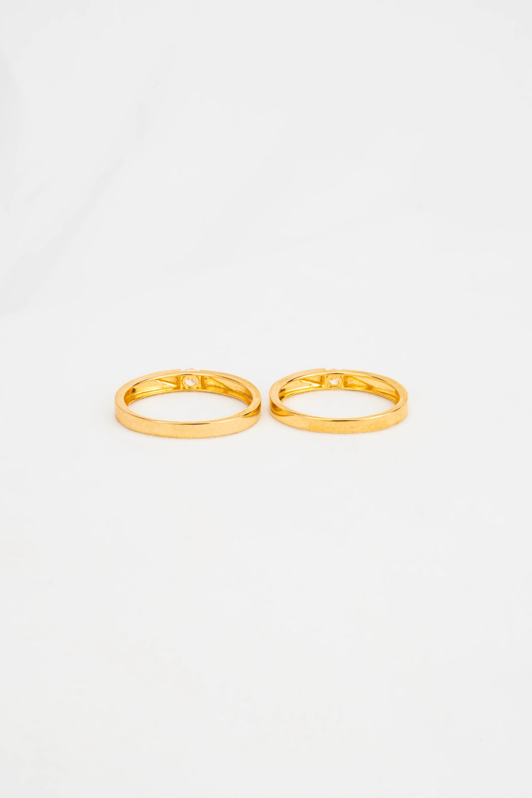 Nhẫn Cưới Kiểu Đính Đá CZ Vàng 16K Bảo Tín K&K