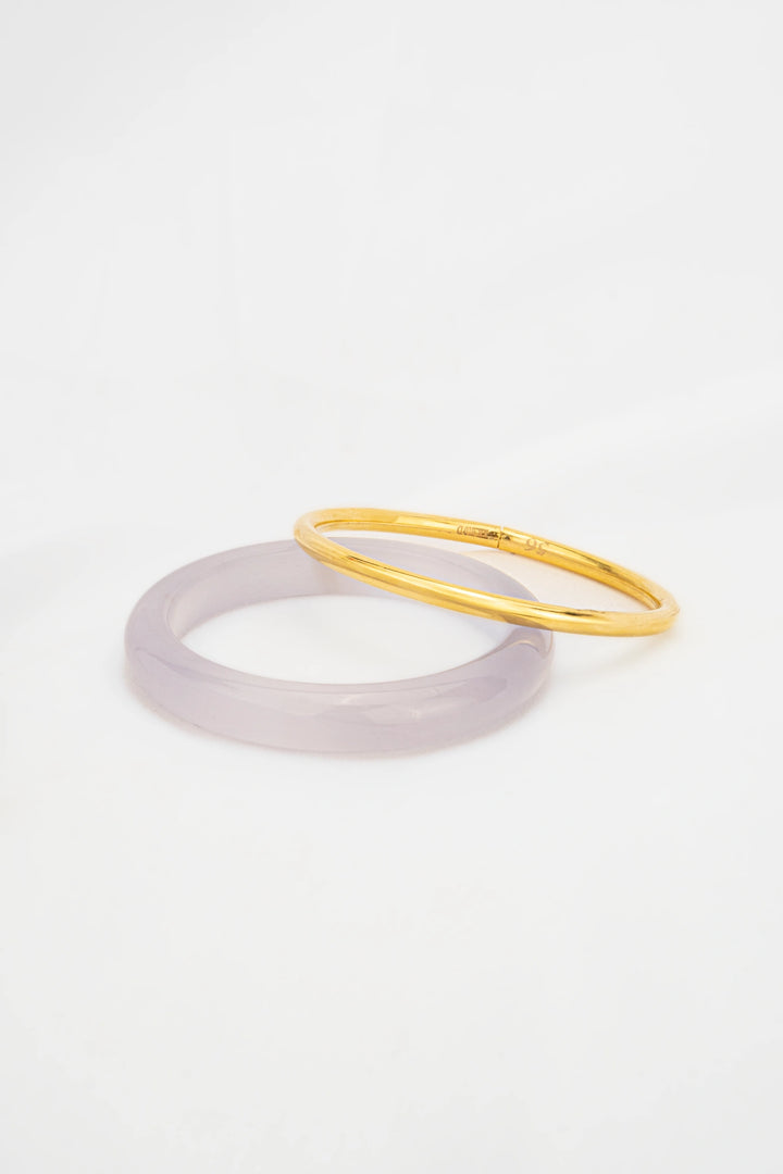 Vòng Tay Trơn Có Khoá Vàng 16K Bảo Tín K&K