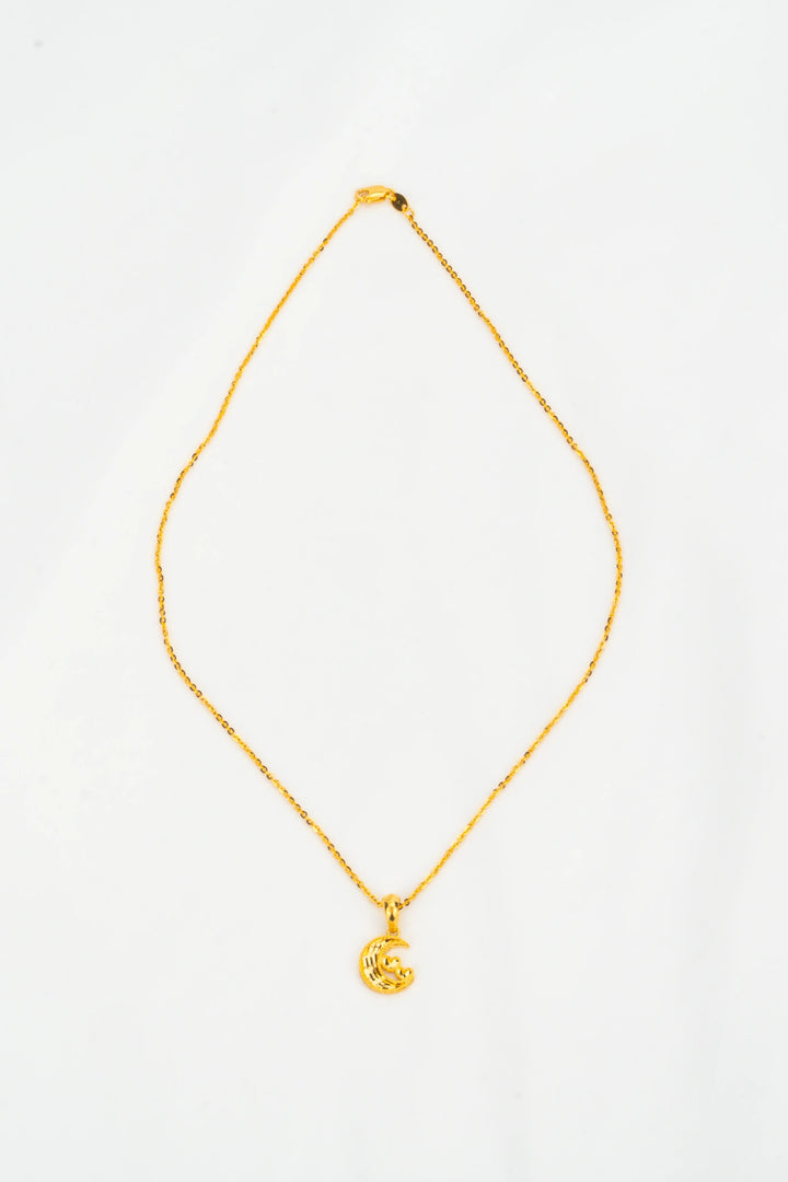 Dây Chuyền Mặt Trăng Khắc Máy Vàng 16K Bảo Tín K&K