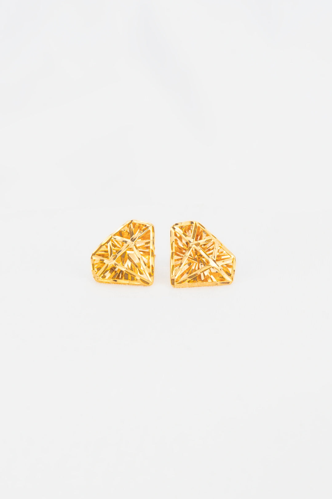 Bông Tai Kim Cương 3D Khắc Máy Vàng 16K Bảo Tín K&K