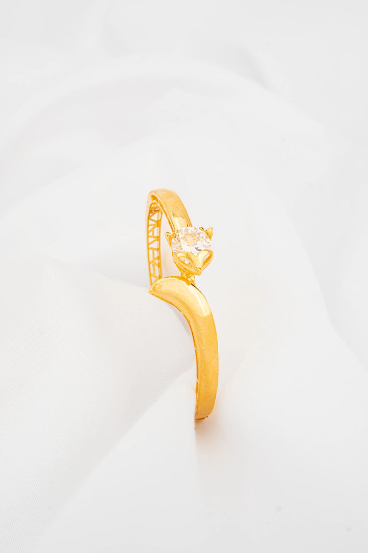 Vòng Tay Hồ Ly Đính Đá CZ Vàng 16K Bảo Tín K&K