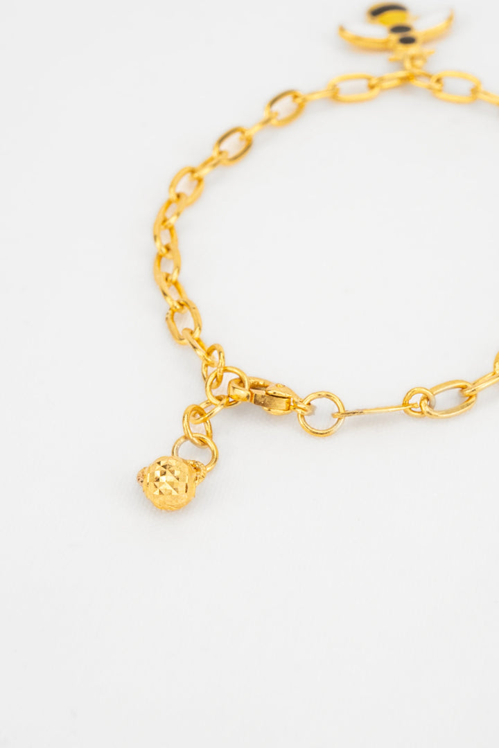 Lắc Tay Em Bé Charm Con Ong Vàng 16K Bảo Tín K&K