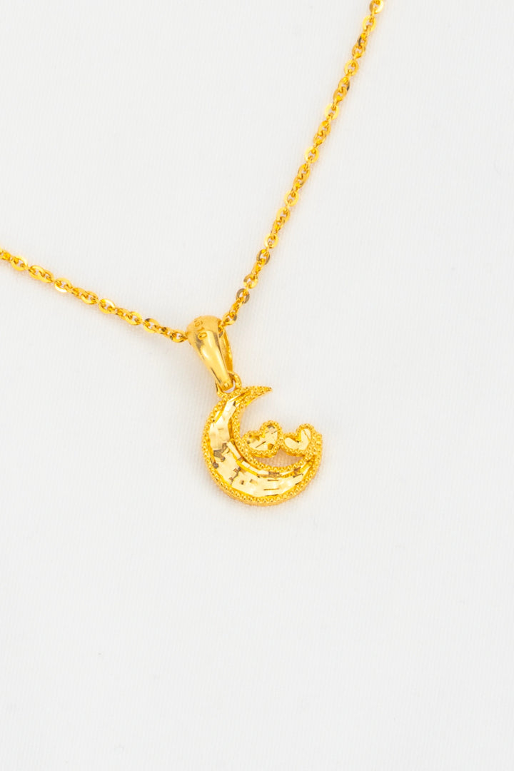 Dây Chuyền Mặt Trăng Khắc Máy Vàng 16K Bảo Tín K&K