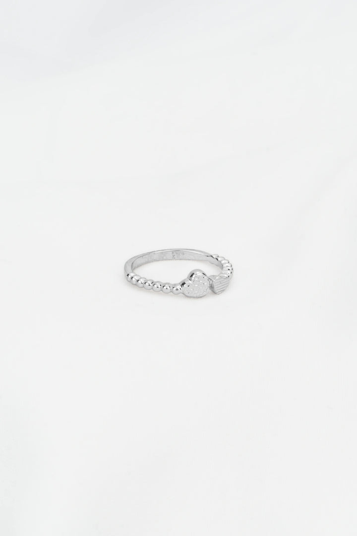 Nhẫn Trái Tim To Nhỏ Khắc Máy 3D Kiểu Ý 750 Bảo Tín K&K