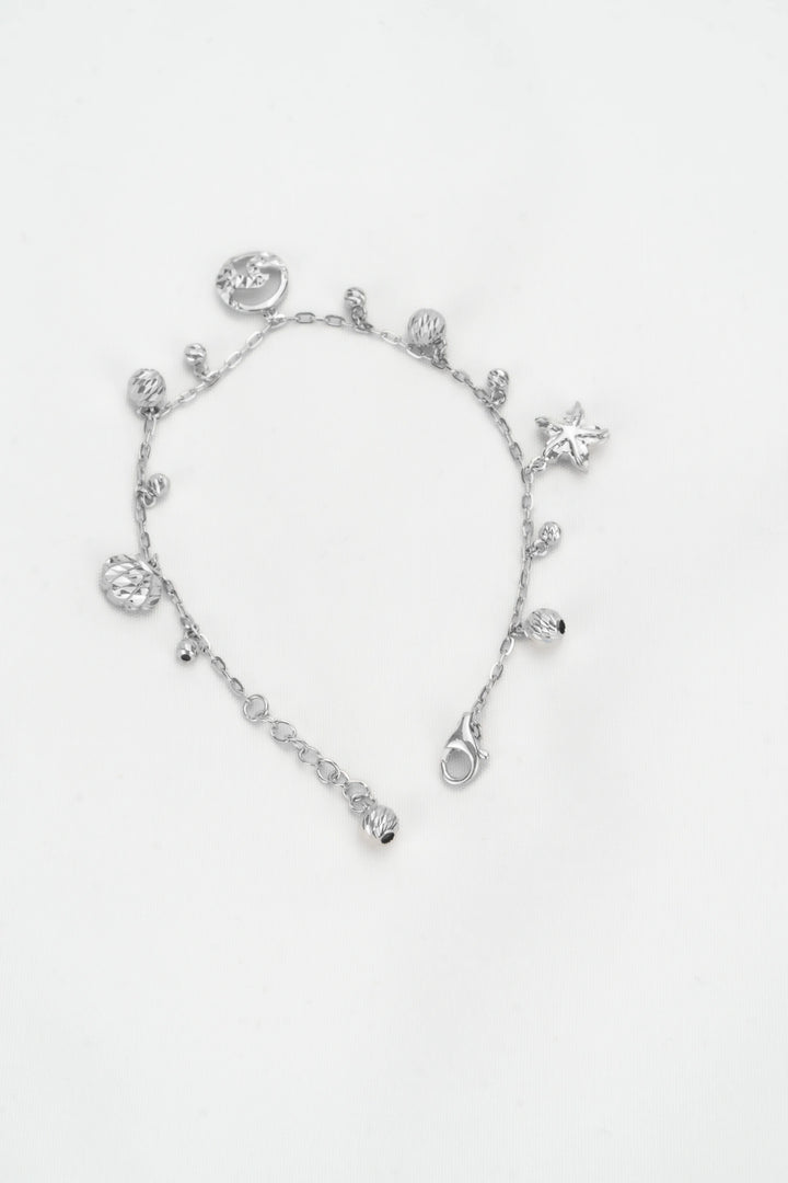 Lắc Tay Charm Con Sò Hạt Bi Khắc Máy Kiểu Ý 750 Bảo Tín K&K