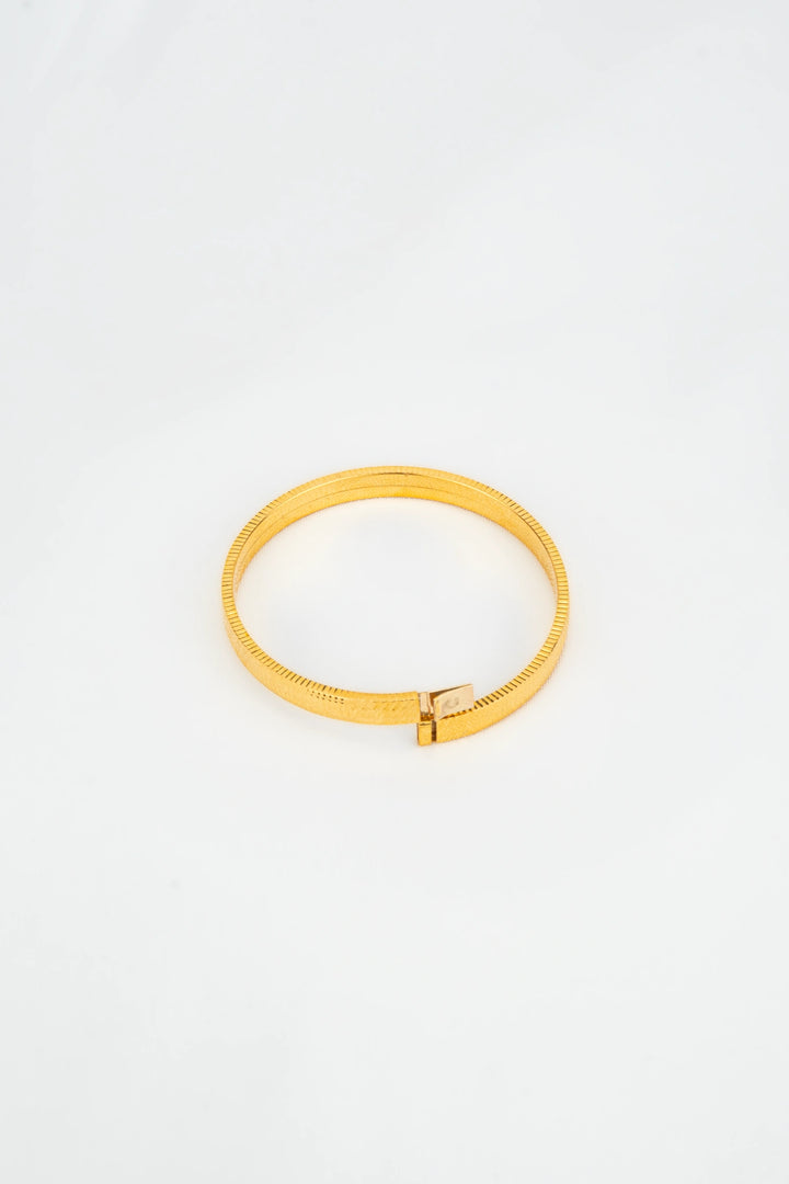 Vòng Tay Em Bé Mắt Mèo Vàng 16K Bảo Tín K&K