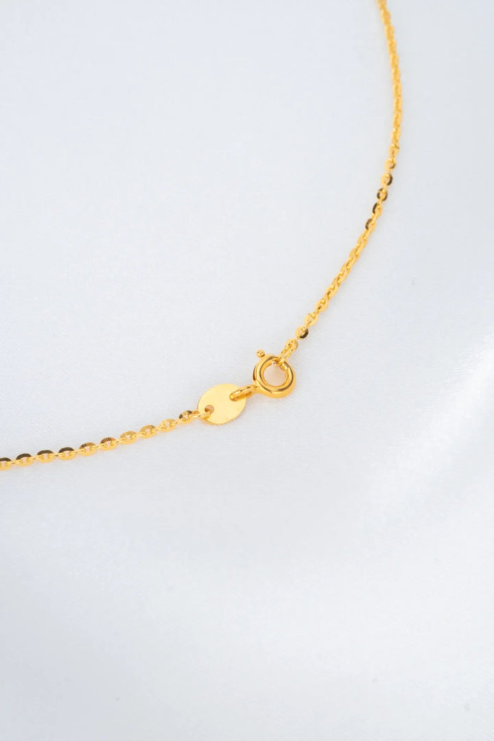 Dây Chuyền Liền Mặt Bướm Hoạ Tiết Nổi 3D Vàng 16K đính đá CZ Bảo Tín K&K