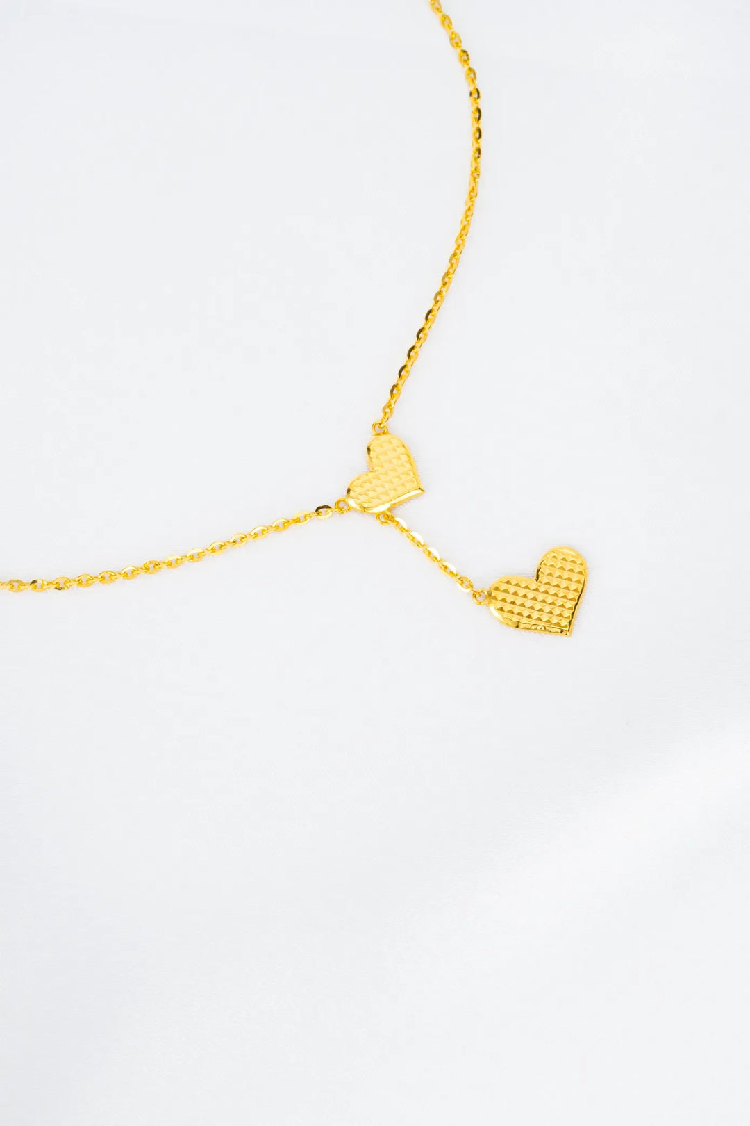 Dây Chuyền Liền Mặt Hai Trái Tim Vàng 16K Bảo Tín K&K