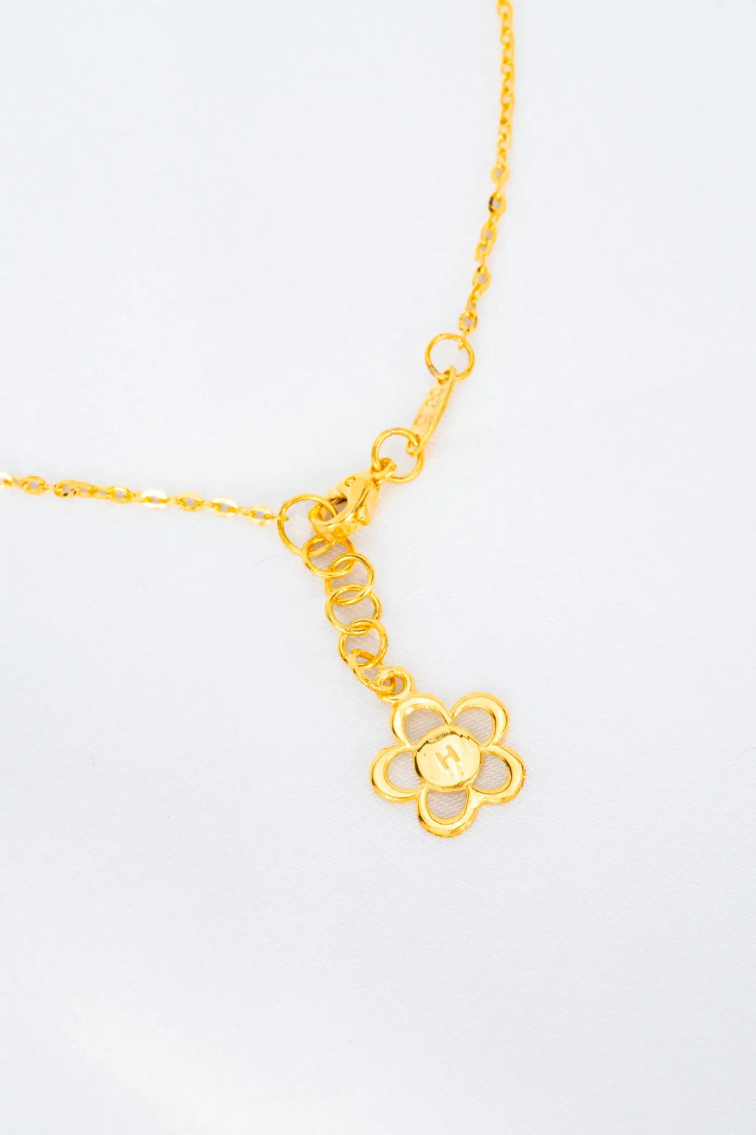 Dây Chuyền Liền Mặt Kiểu Lượn Sóng Vàng 16K đính đá CZ Bảo Tín K&K