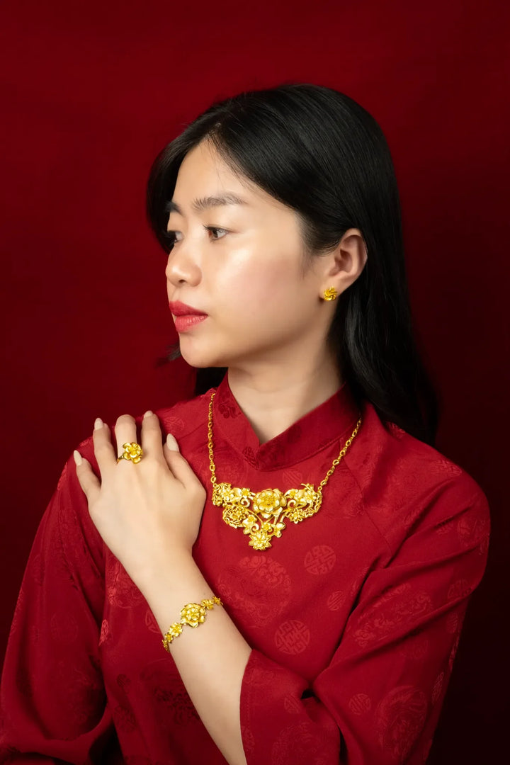 Dây Kiềng Hoa Cô Dâu Vàng 23K Bảo Tín K&K