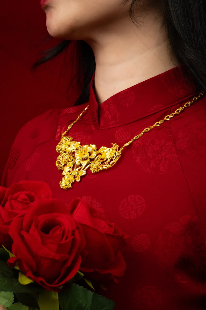 Dây Kiềng Hoa Cô Dâu Vàng 23K Bảo Tín K&K