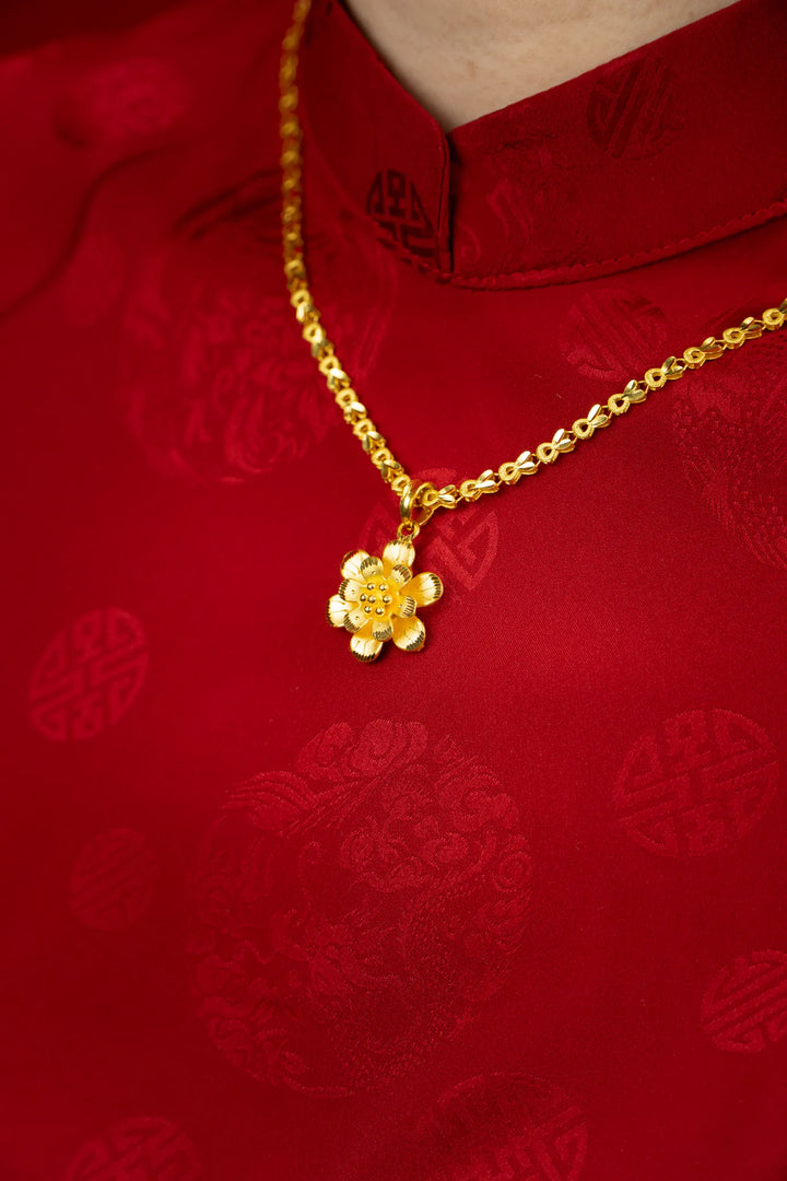 Dây Chuyền Kiểu Tai Thỏ Vàng 23K Bảo Tín K&K