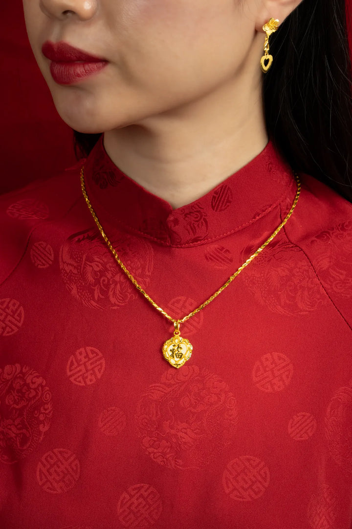 Dây Chuyền Khúc Ống Nhỏ Vàng 23K Bảo Tín K&K