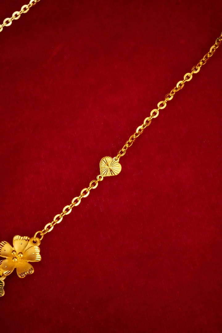 Dây Kiềng Hoa 5 Cánh Giọt Nước Vàng 23K Bảo Tín K&K