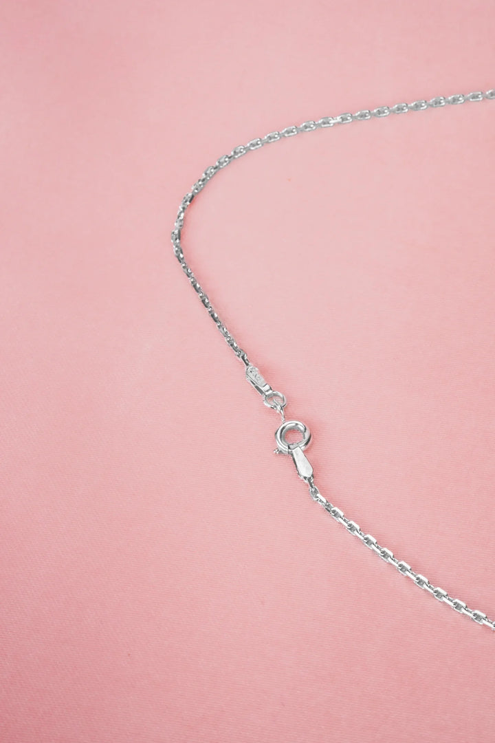 Dây Chuyền Mặt Đá Viền Hoa Đính Đá CZ Kiểu Ý 750 Bảo Tín K&K