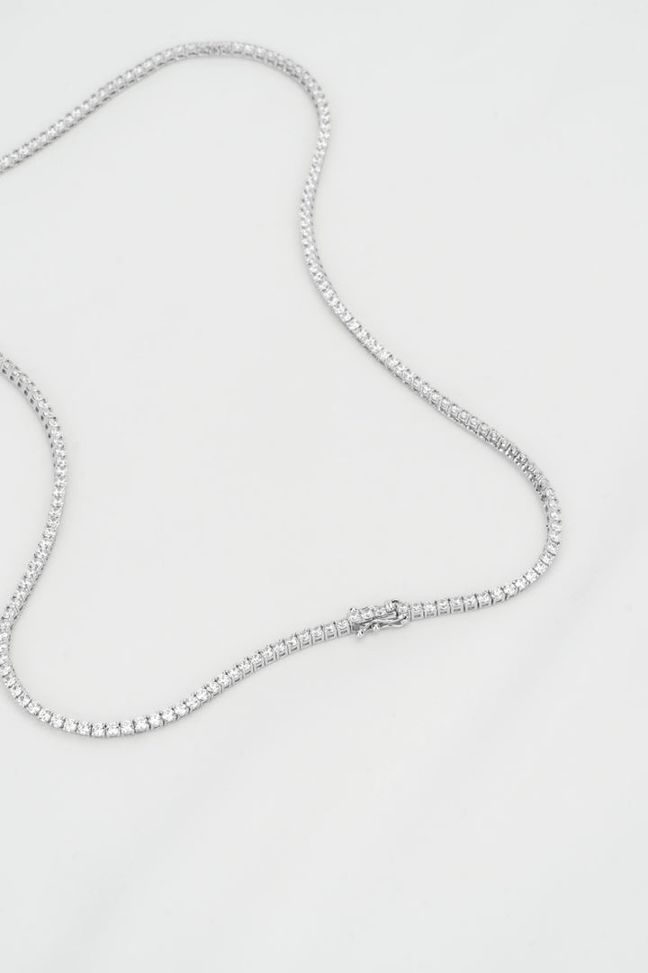 Dây Chuyền Full Đá Đính Đá CZ Kiểu Ý 750 Bảo Tín K&K