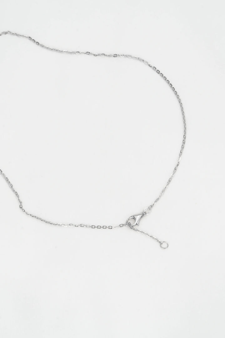 Dây Chuyền Mặt Vô Cực Bi Khắc Máy Đính Đá CZ Kiểu Ý 750 Bảo Tín K&K