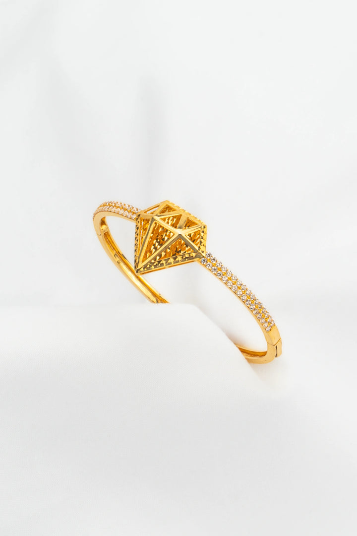 Vòng Tay Kim Cương 3D Khắc Máy Vàng 16K Bảo Tín K&K