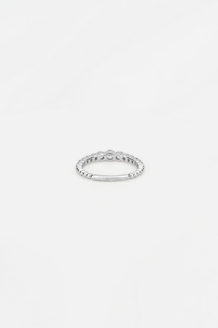 Nhẫn Nửa Viền Đá Kiểu Ý 750 Bảo Tín K&K