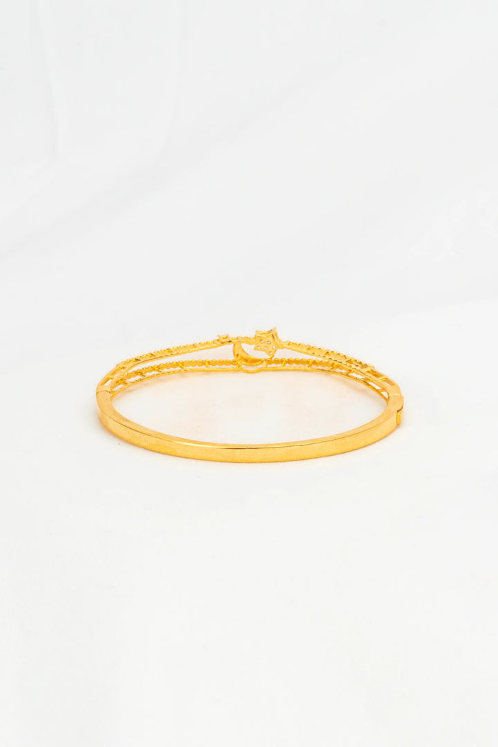 Vòng Tay Kiểu Trăng Sao Đính Đá CZ Vàng 16K Bảo Tín K&K