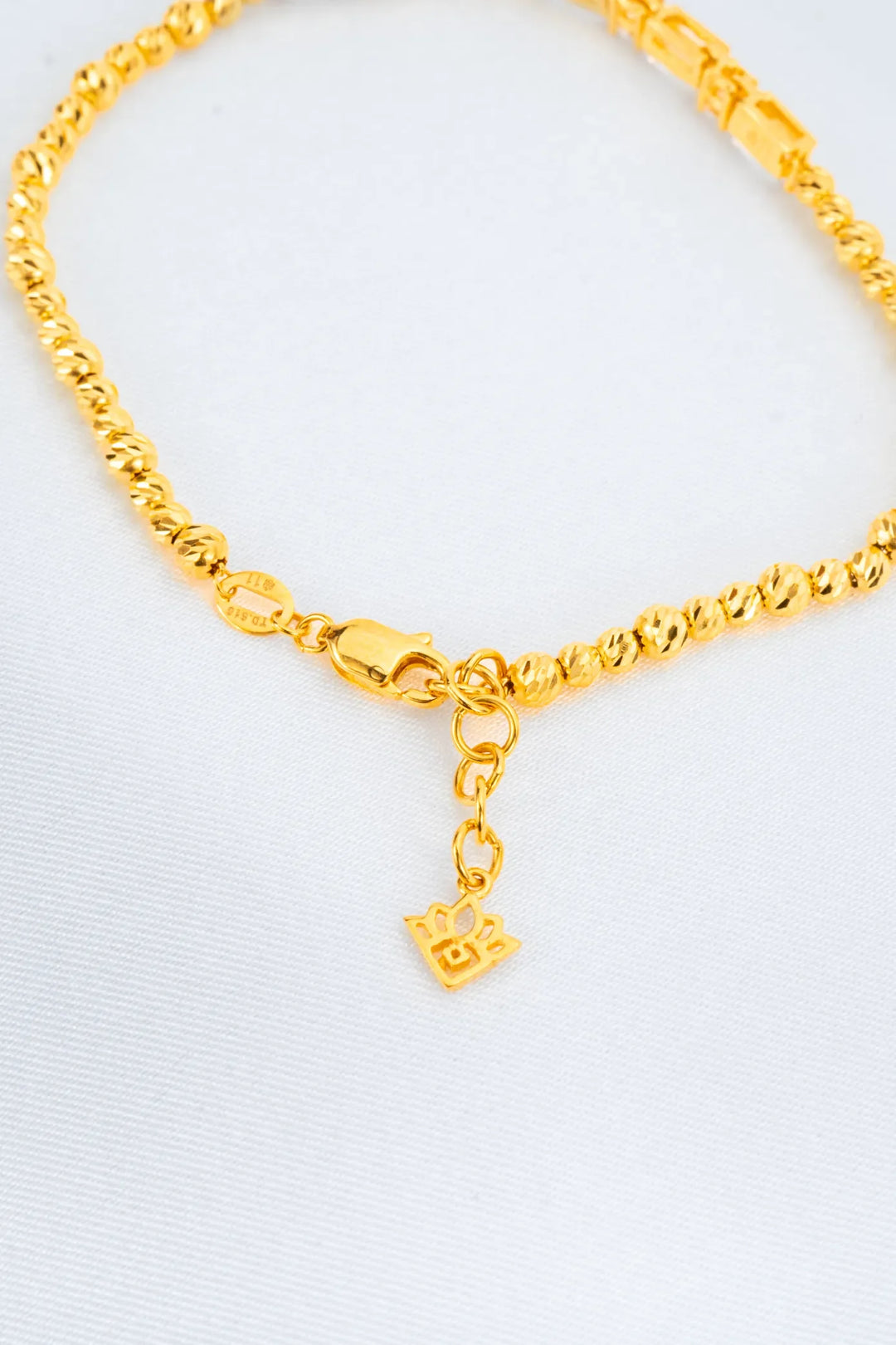 Lắc Tay Bi Kết Hợp Đá Tấm Baguette Vàng 16K đính đá CZ Bảo Tín K&K