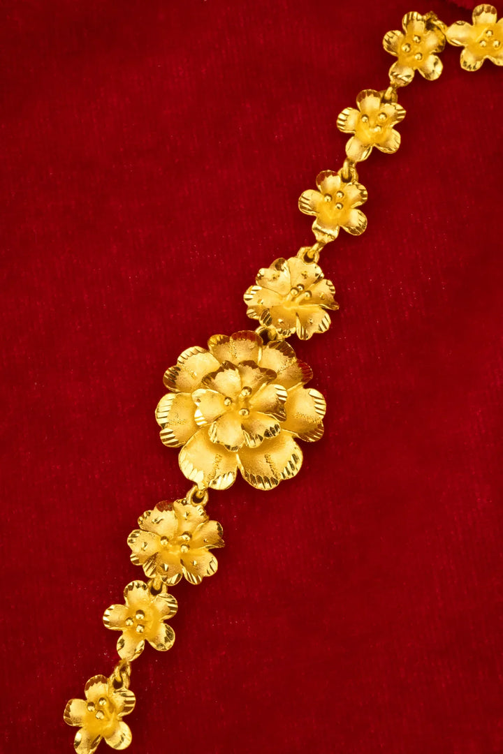 Lắc Tay Bông Hoa Lớn Nhỏ Vàng 23K Bảo Tín K&K