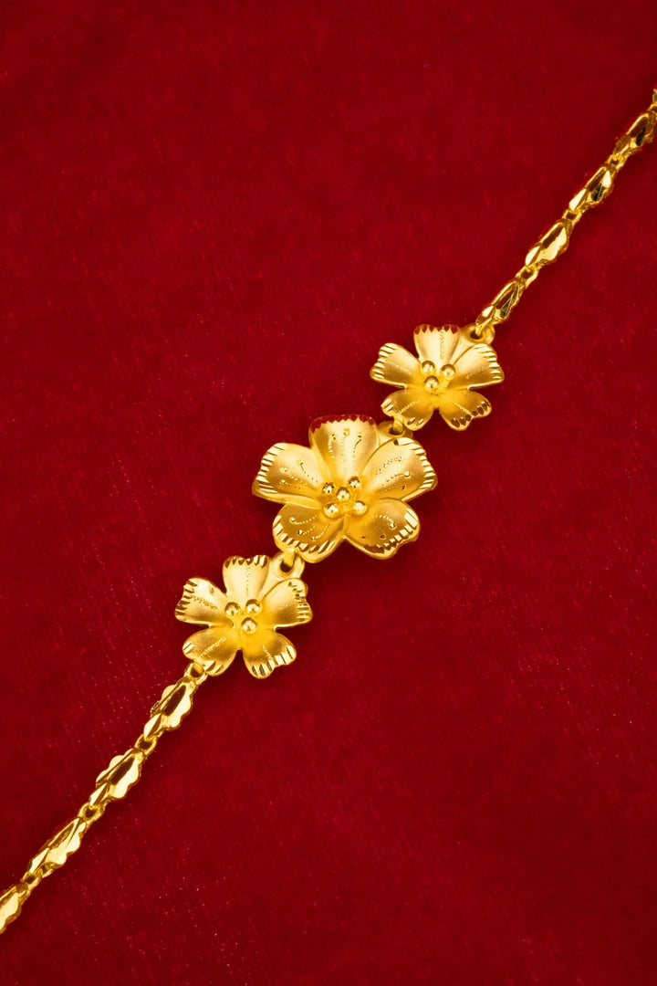 Lắc Tay Bông Hoa 5 Cánh Vàng 23K Bảo Tín K&K