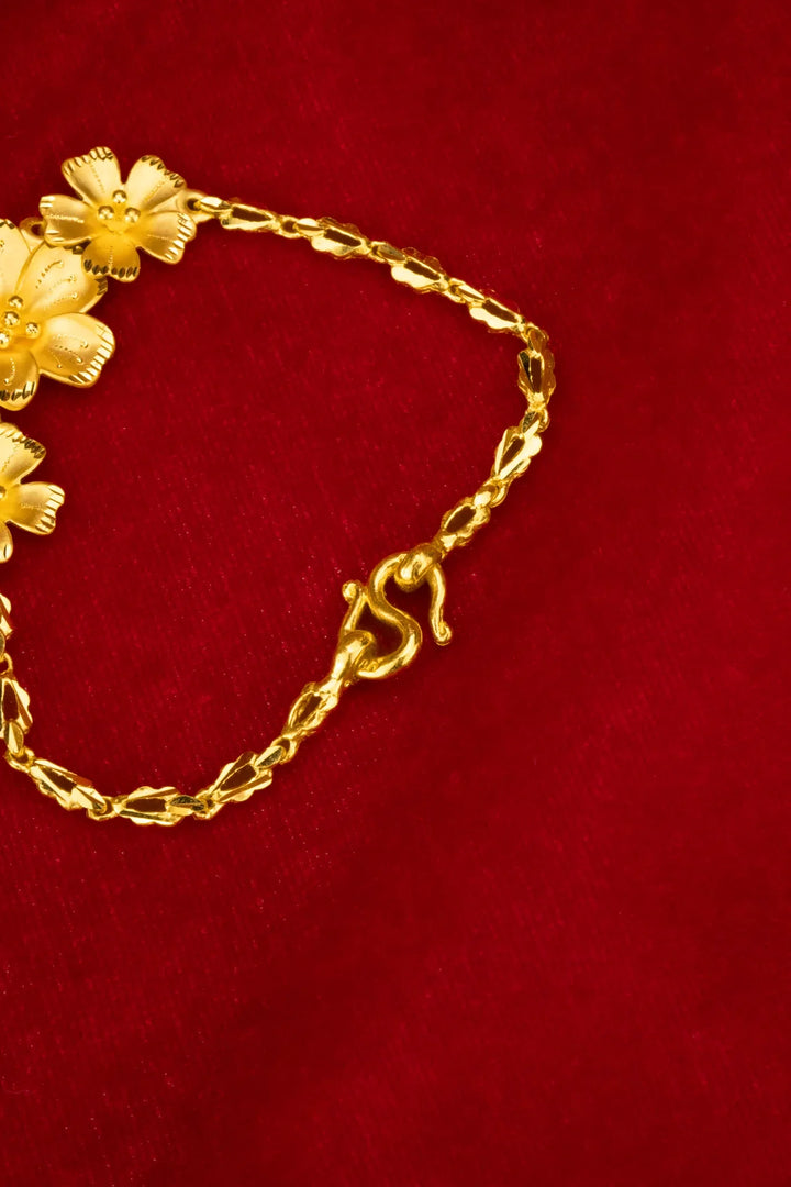 Lắc Tay Bông Hoa 5 Cánh Vàng 23K Bảo Tín K&K