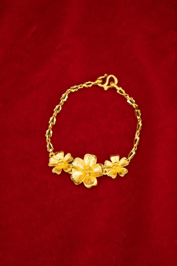Lắc Tay Bông Hoa 5 Cánh Vàng 23K Bảo Tín K&K