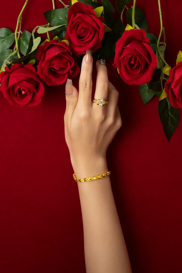 Lắc Tay Kiểu Tai Thỏ Vàng 23K Bảo Tín K&K