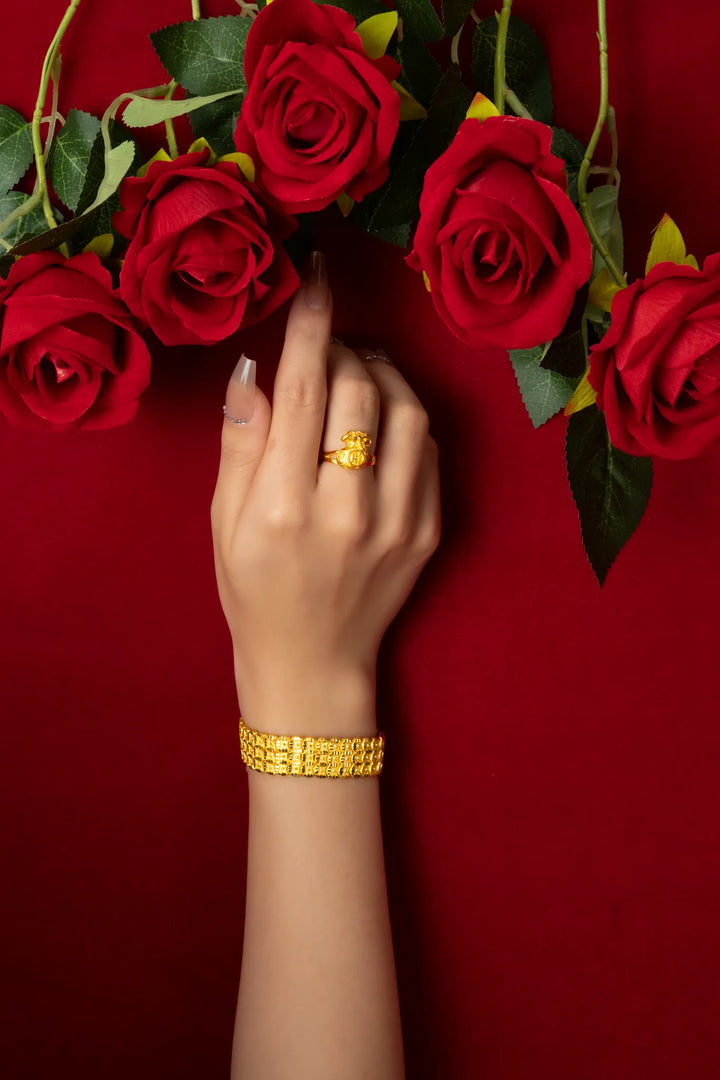 Lắc Tay Bản Đồng Tiền Vàng 23K Bảo Tín K&K